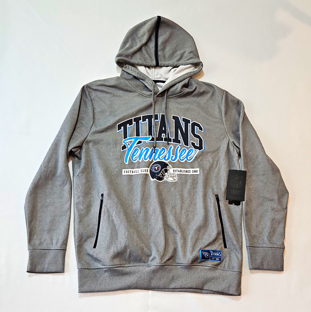 NWT NFL Team Apparel Tennessee Titans Official NFL Gray Pullover Hoodie L